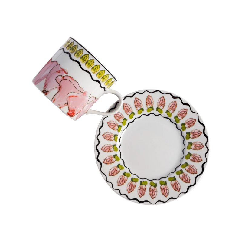 Tea Cup and Saucer Tropicos (set of 4)