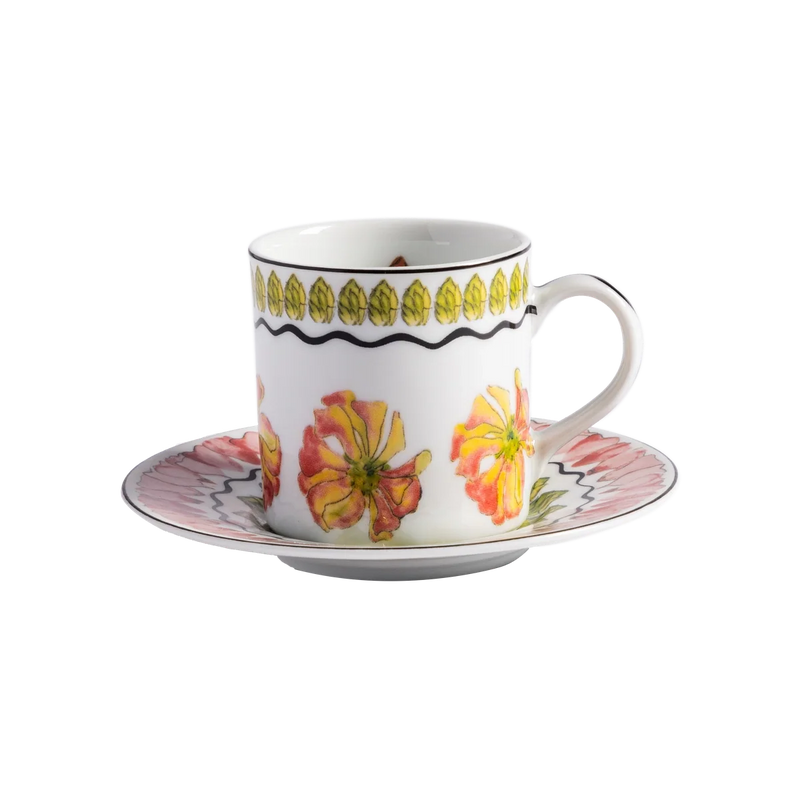 Espresso Cup and Saucer Tropicos (set of 4)