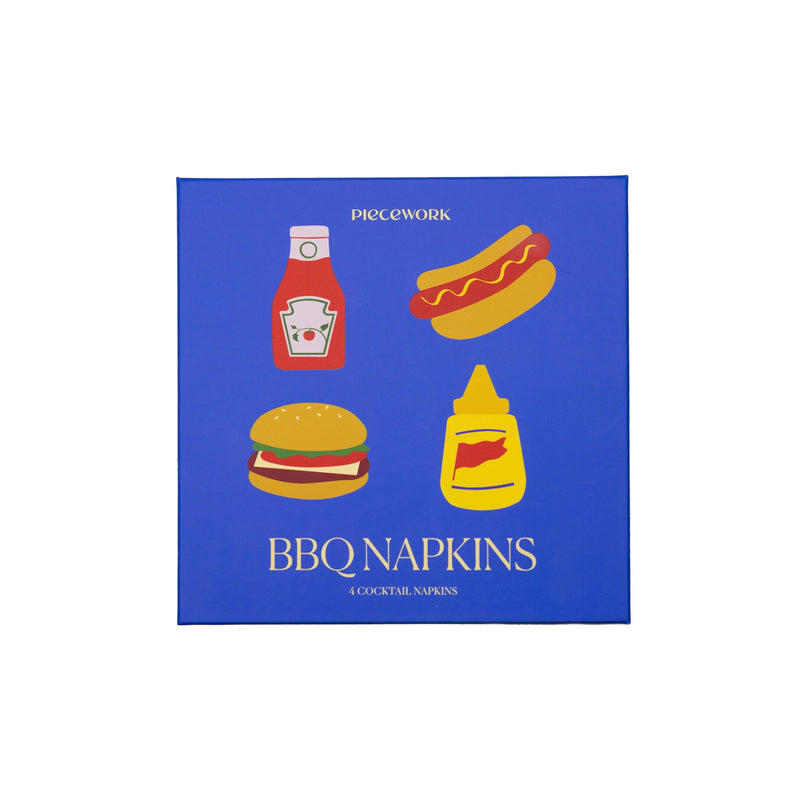 BBQ Cocktail Napkins - Set of 4