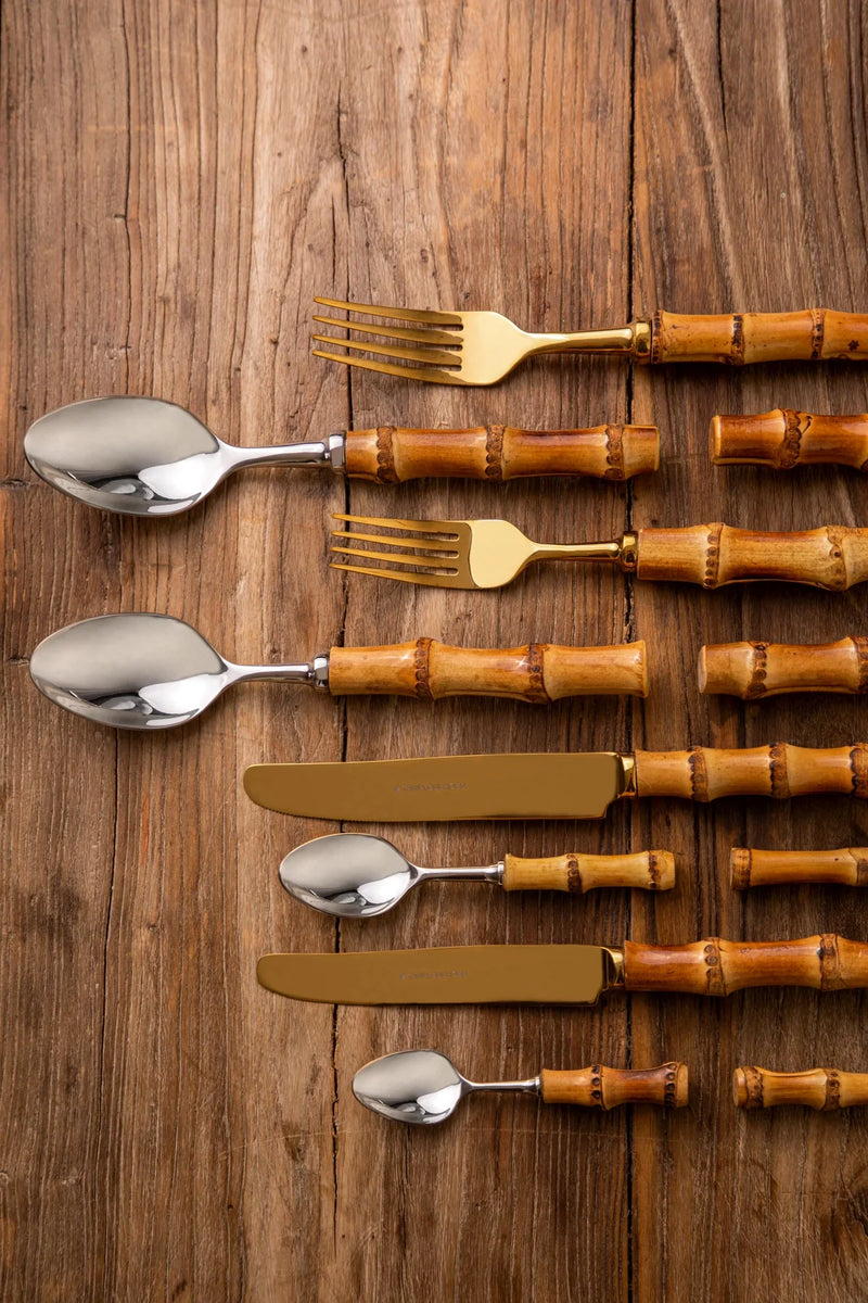 Flatware Angra Stainless Steel Bamboo (8)