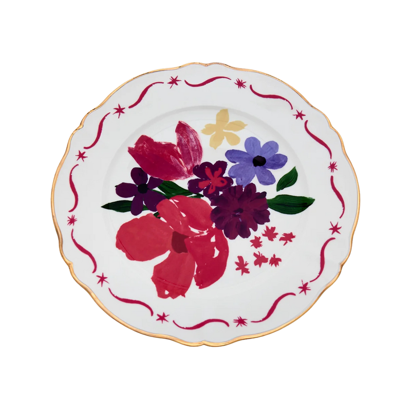 Magenta Bouquet Platter
