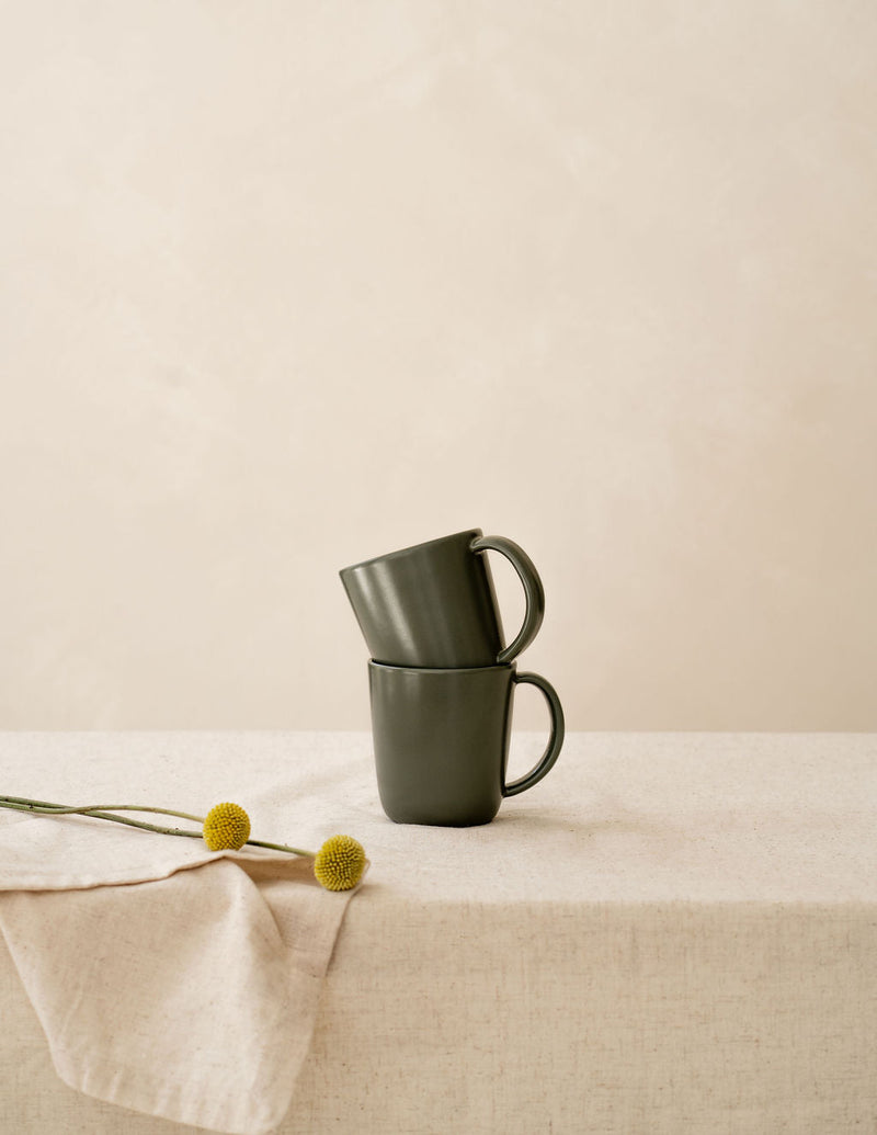 The Mug: Set of 4 Ceramic Coffee & Tea Mugs