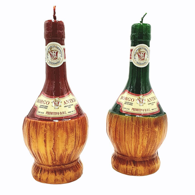 Wine Bottle Wax Candle