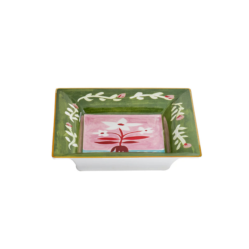 Porcelain Con Amore, Fiore Bianchi Tray