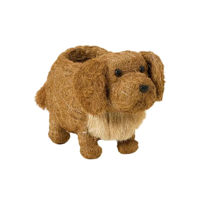 Handcrafted Golden Retriever Animal Planter