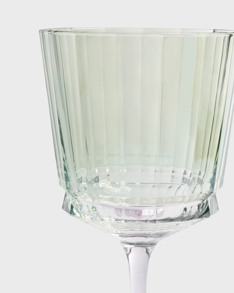 Stemmed Glass Verona Green & Purpura
