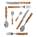Flatware Angra Stainless Steel Bamboo (8)