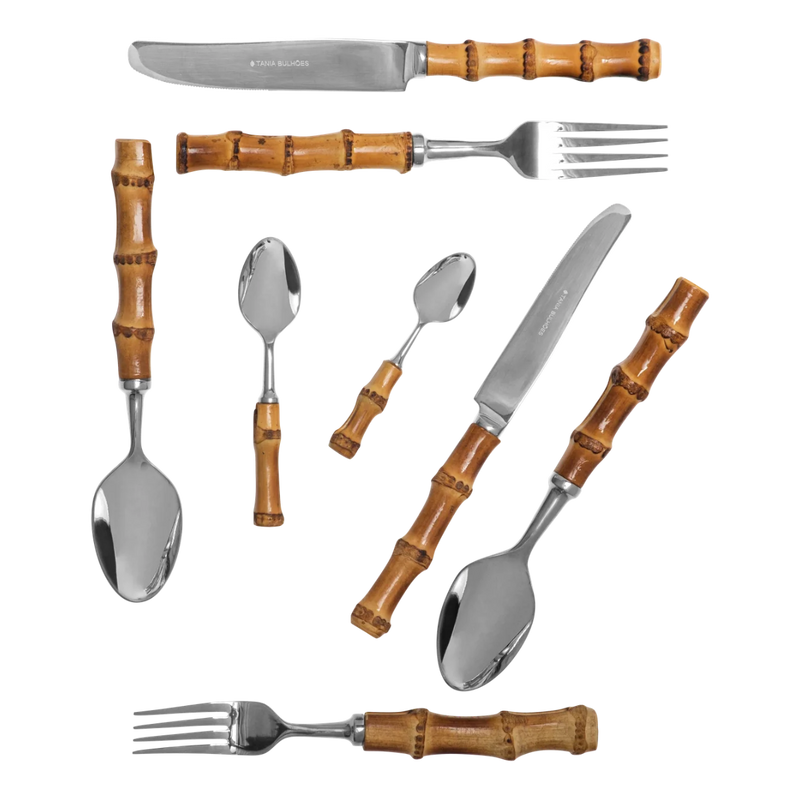 Flatware Angra Stainless Steel Bamboo (8)