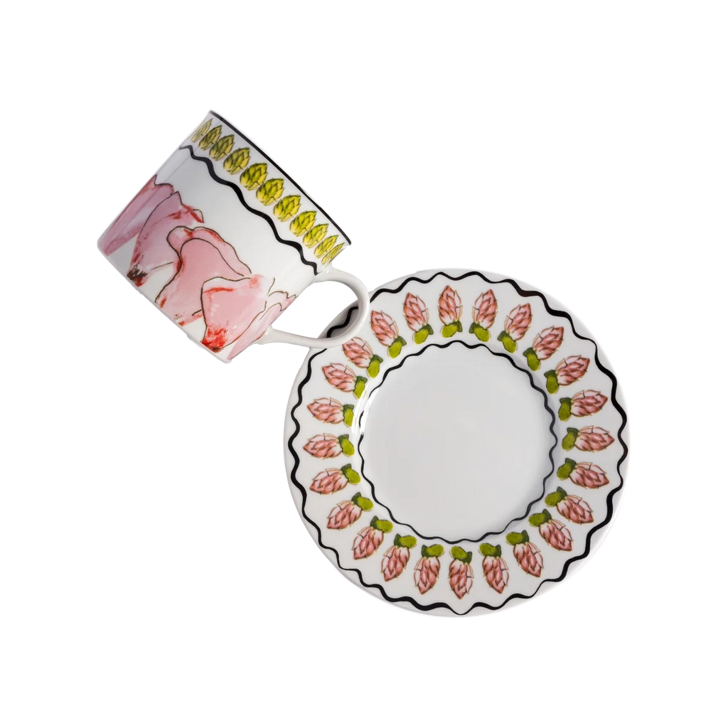 Tea Cup and Saucer Tropicos (set of 4)