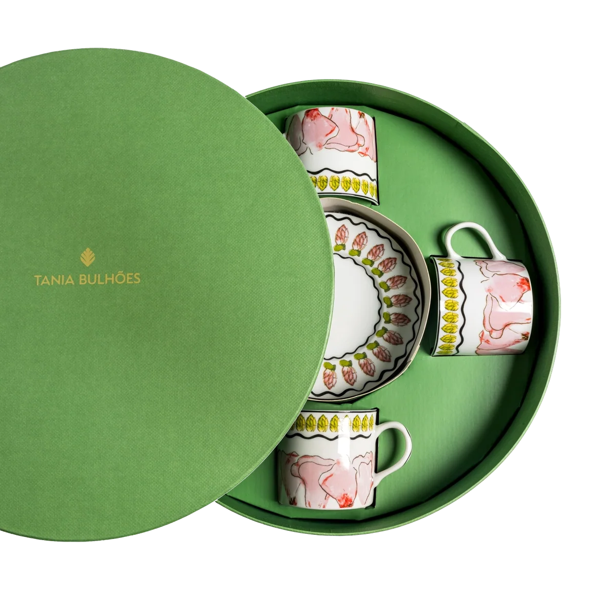 Tea Cup and Saucer Tropicos (set of 4)