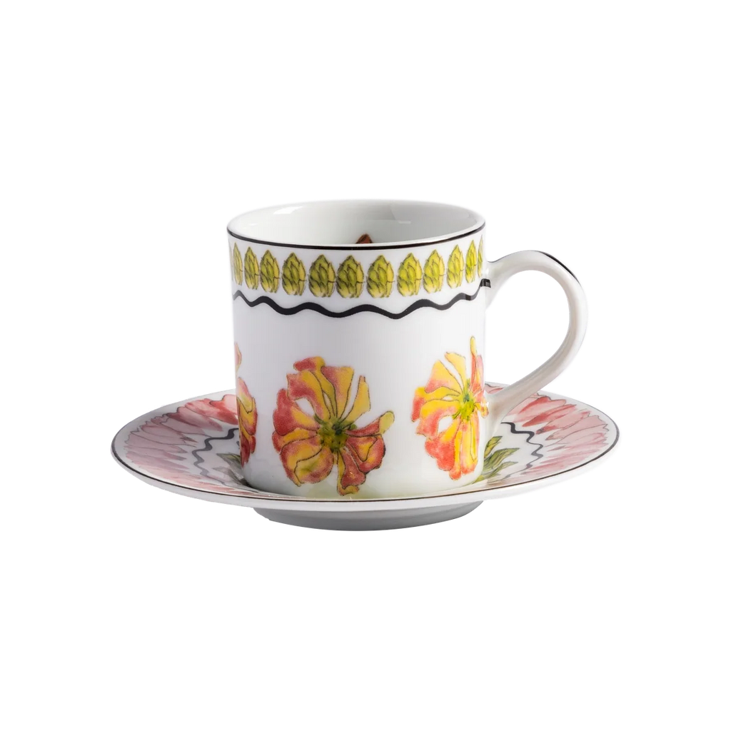 Espresso Cup and Saucer Tropicos (set of 4)