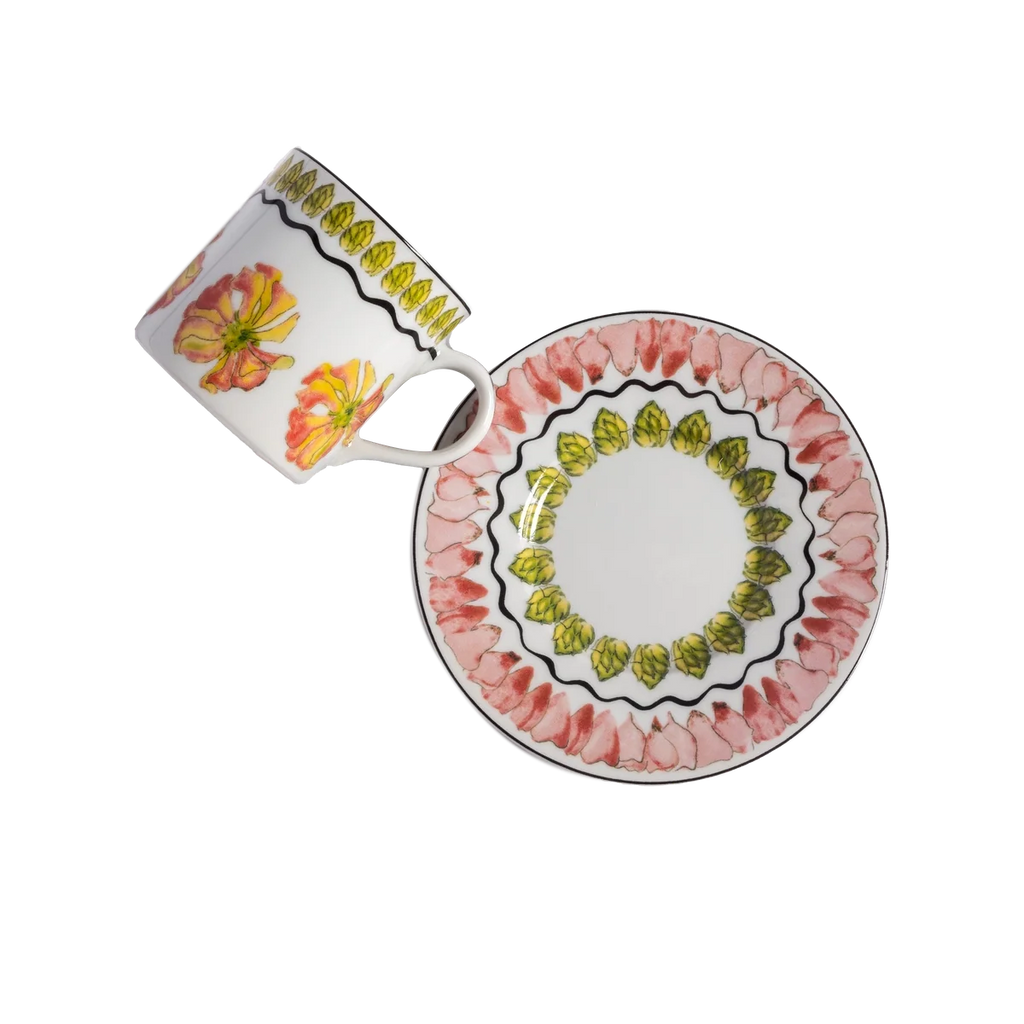 Espresso Cup and Saucer Tropicos (set of 4)