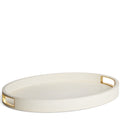 Modern Shagreen Cream Cocktail Tray