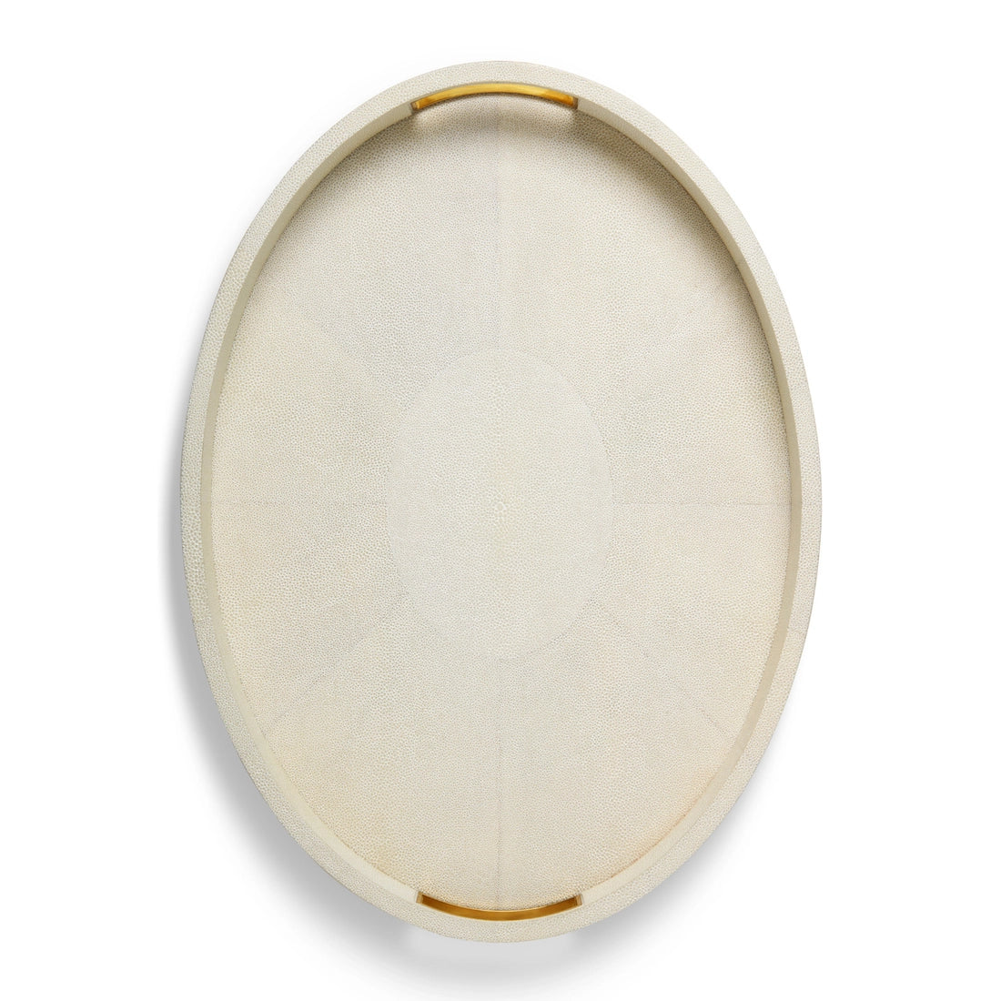Modern Shagreen Cream Cocktail Tray