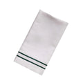 Embroidered Double Stripe Linen Napkins