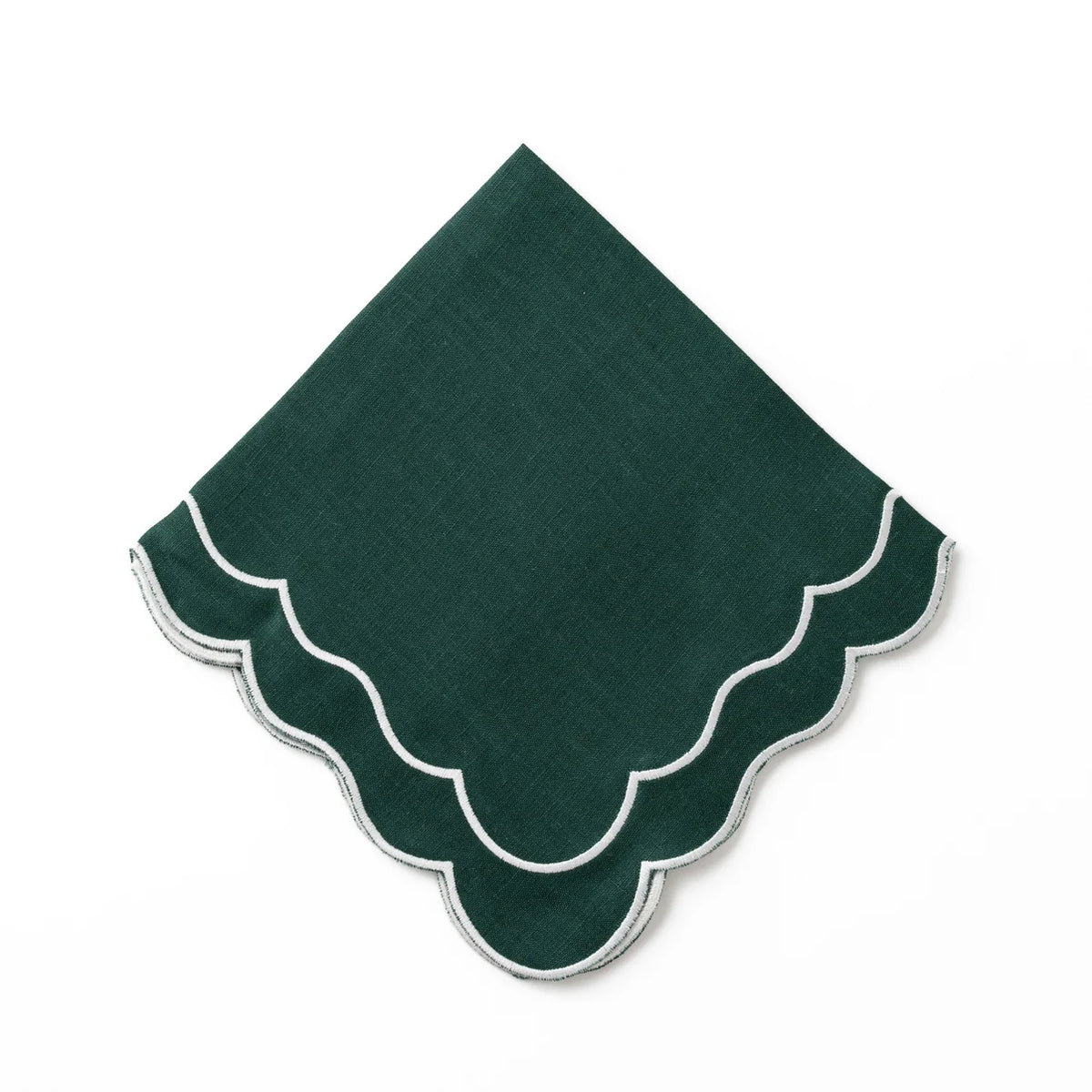 Linen Scalloped Edged Napkins