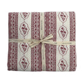 First Bloom Linen Blend Tablecloth - Ruby Red