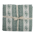 First Bloom Linen Blend Tablecloth - Emerald Green
