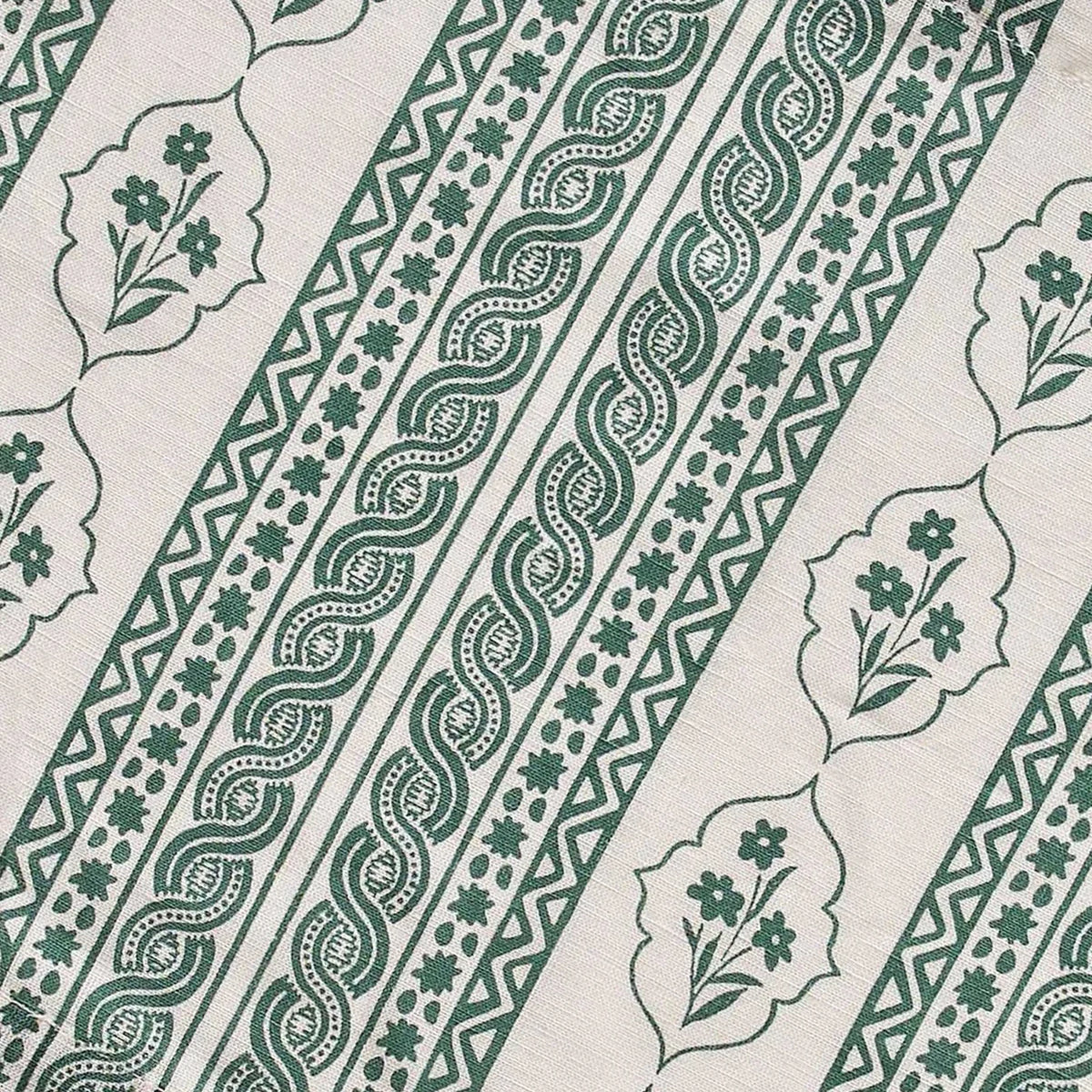 First Bloom Linen Blend Tablecloth - Emerald Green
