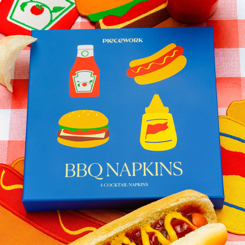 BBQ Cocktail Napkins - Set of 4