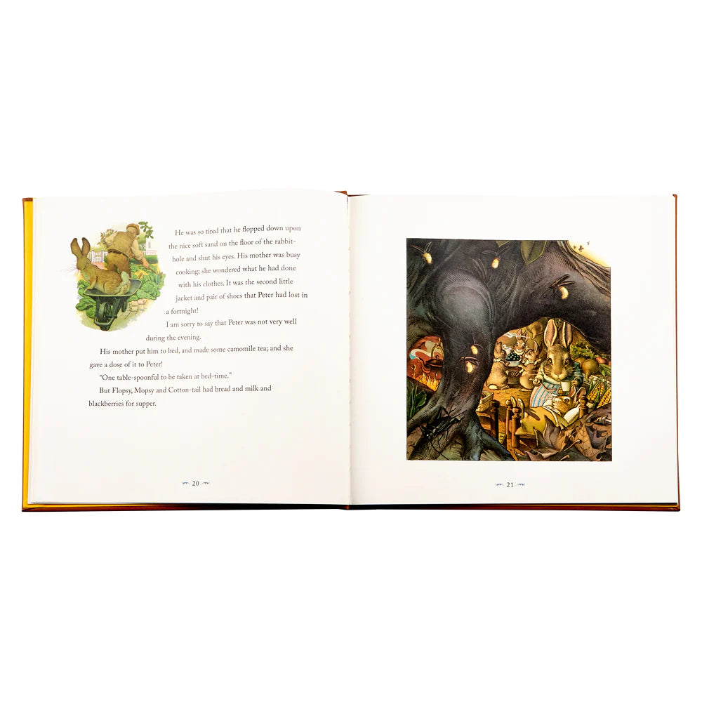 The Classic Tale of Peter Rabbit Leather-Bound Hardback Book