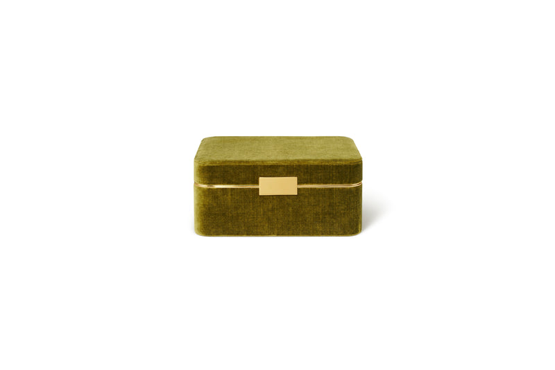 Beauvais Velvet Moss Jewelry Box