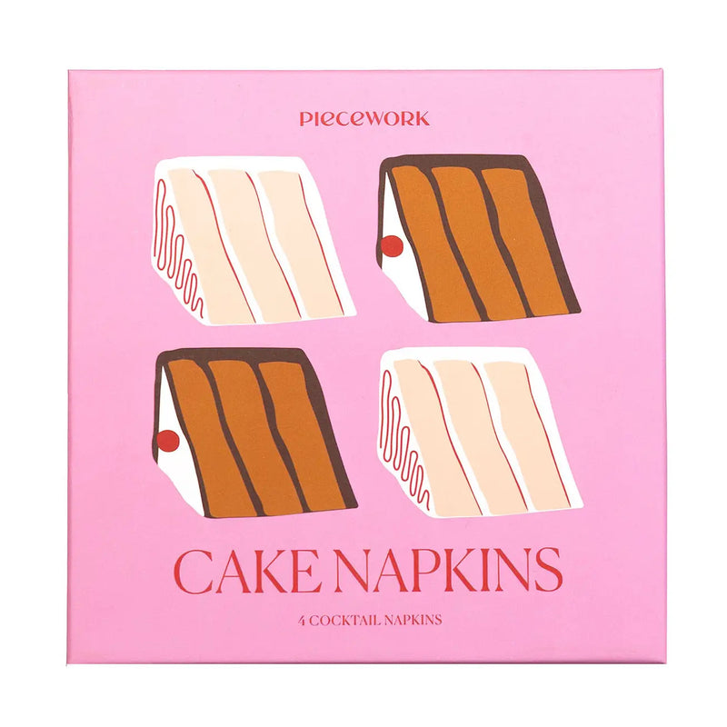 Cake Cocktail Napkins - Set of 4