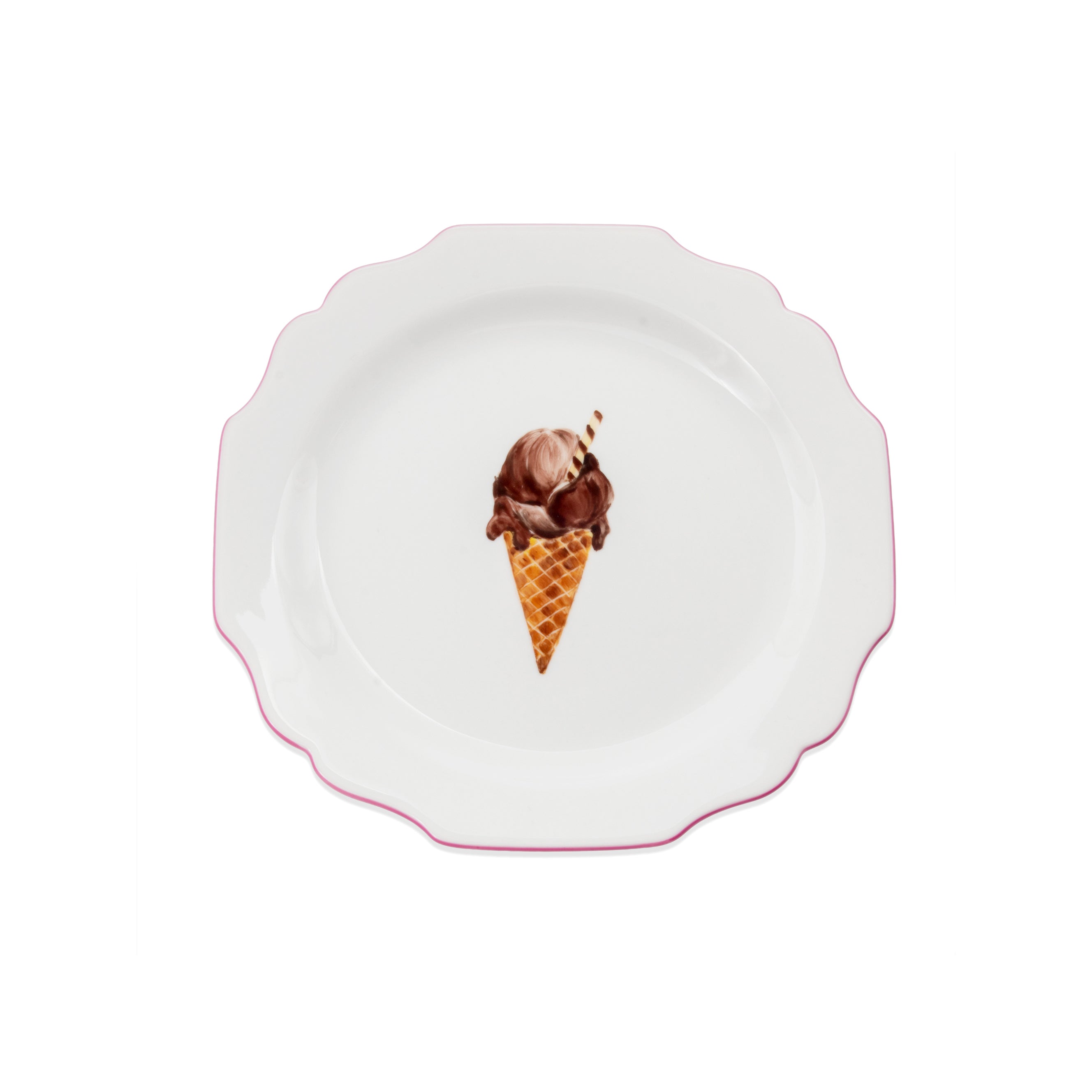 fête Exclusive Ice Cream Dessert Plate