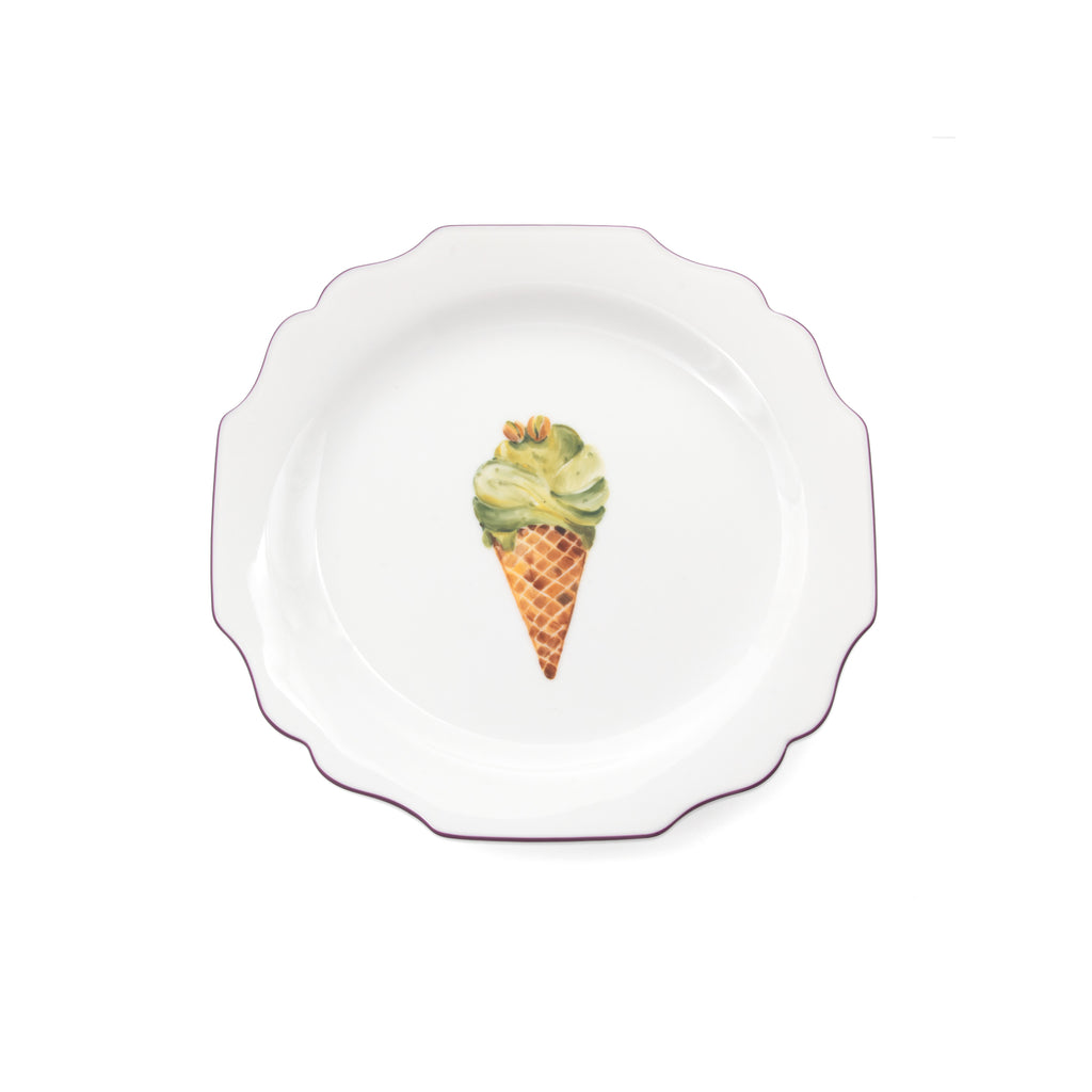 fête Exclusive Ice Cream Dessert Plate