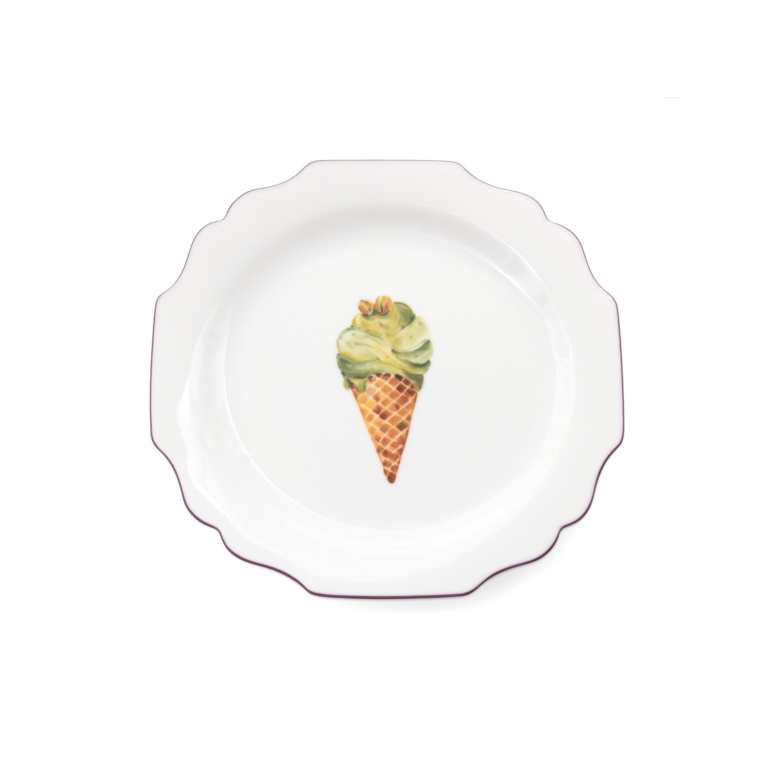 fête Exclusive Ice Cream Dessert Plate