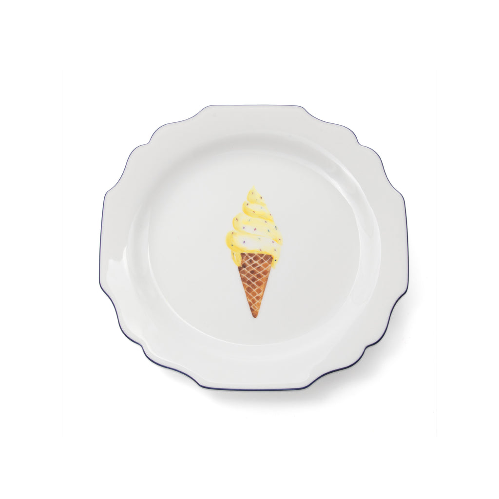 fête Exclusive Ice Cream Dessert Plate
