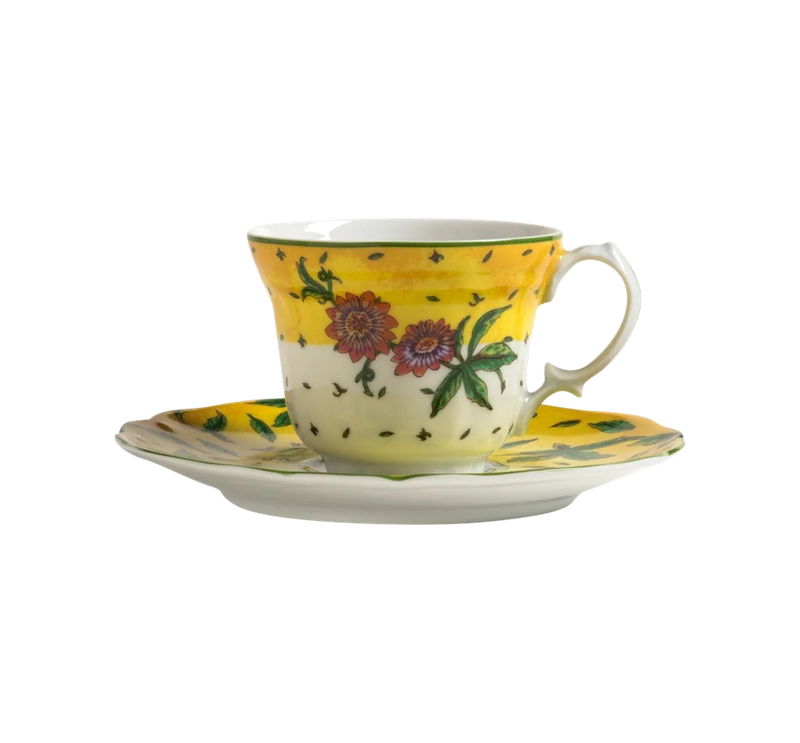 Espresso Cup and Saucer Flor de Maracuja