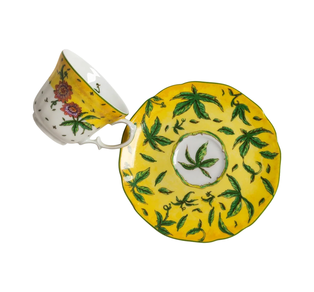 Espresso Cup and Saucer Flor de Maracuja