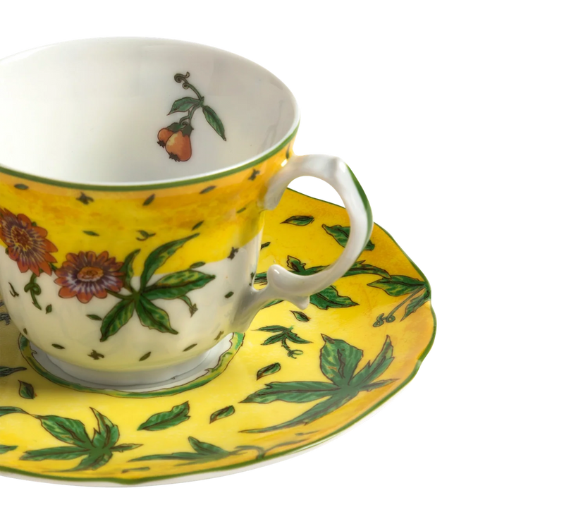 Espresso Cup and Saucer Flor de Maracuja