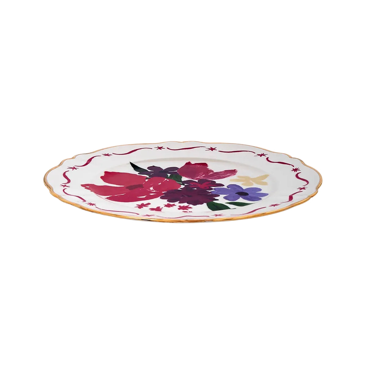 Magenta Bouquet Platter