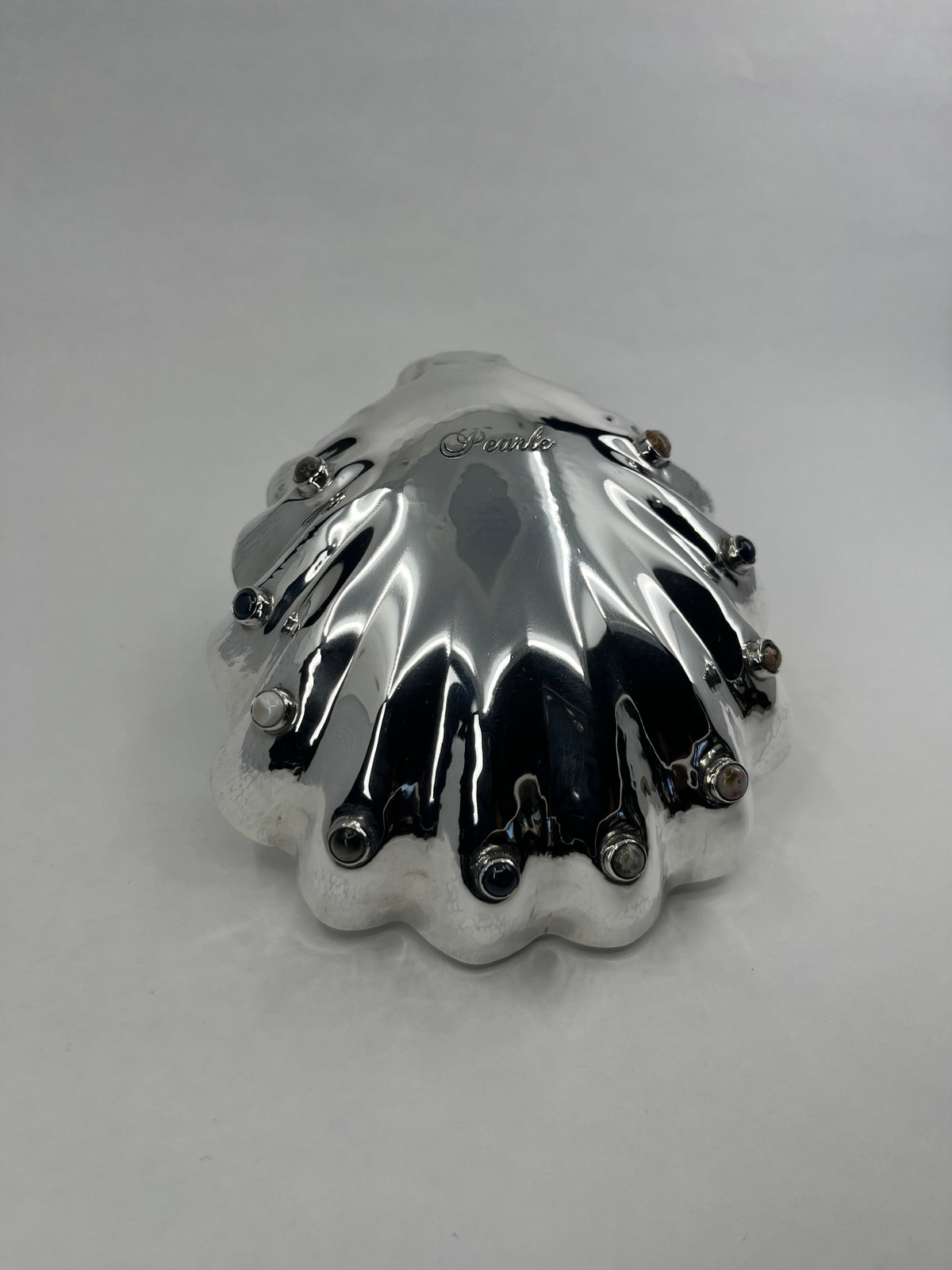 Handmade Solid Silver Caviar Shell