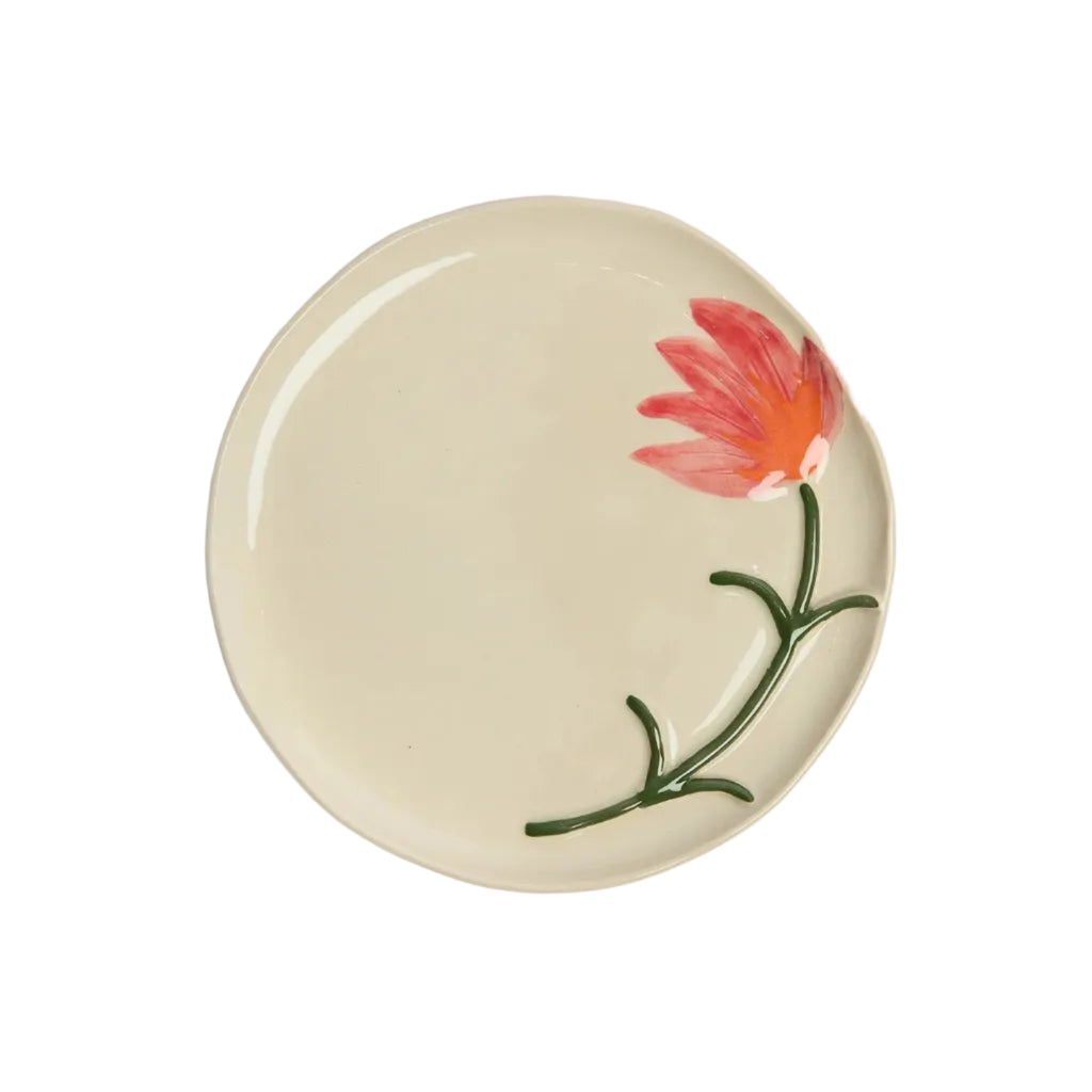 Floral Dessert Plate
