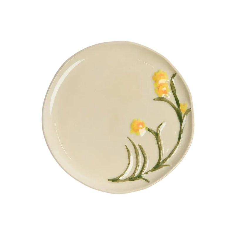 Floral Dessert Plate