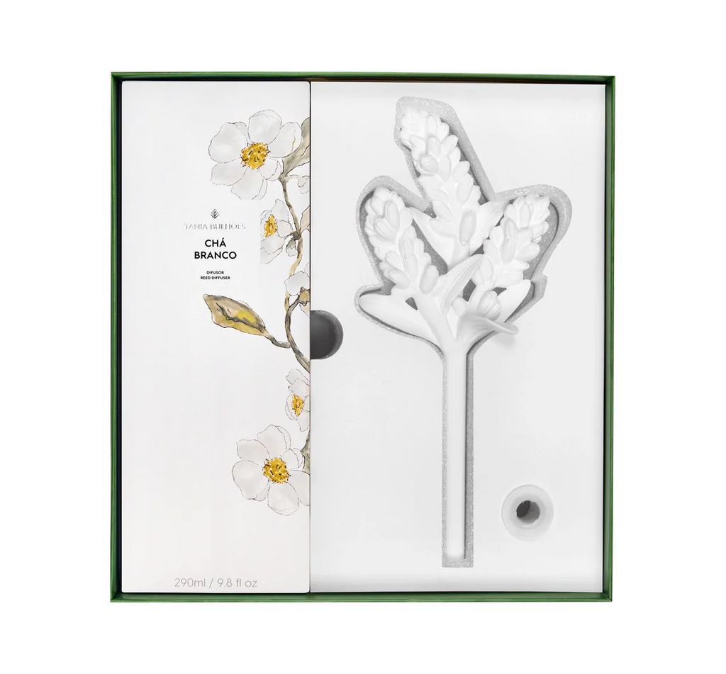 Porcelain Diffuser Lavanda Cha Branco