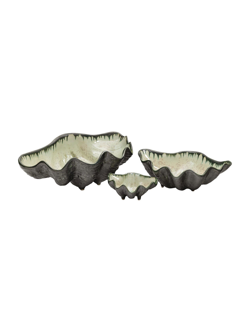 Mint and Charcoal Sea Clam Bowl