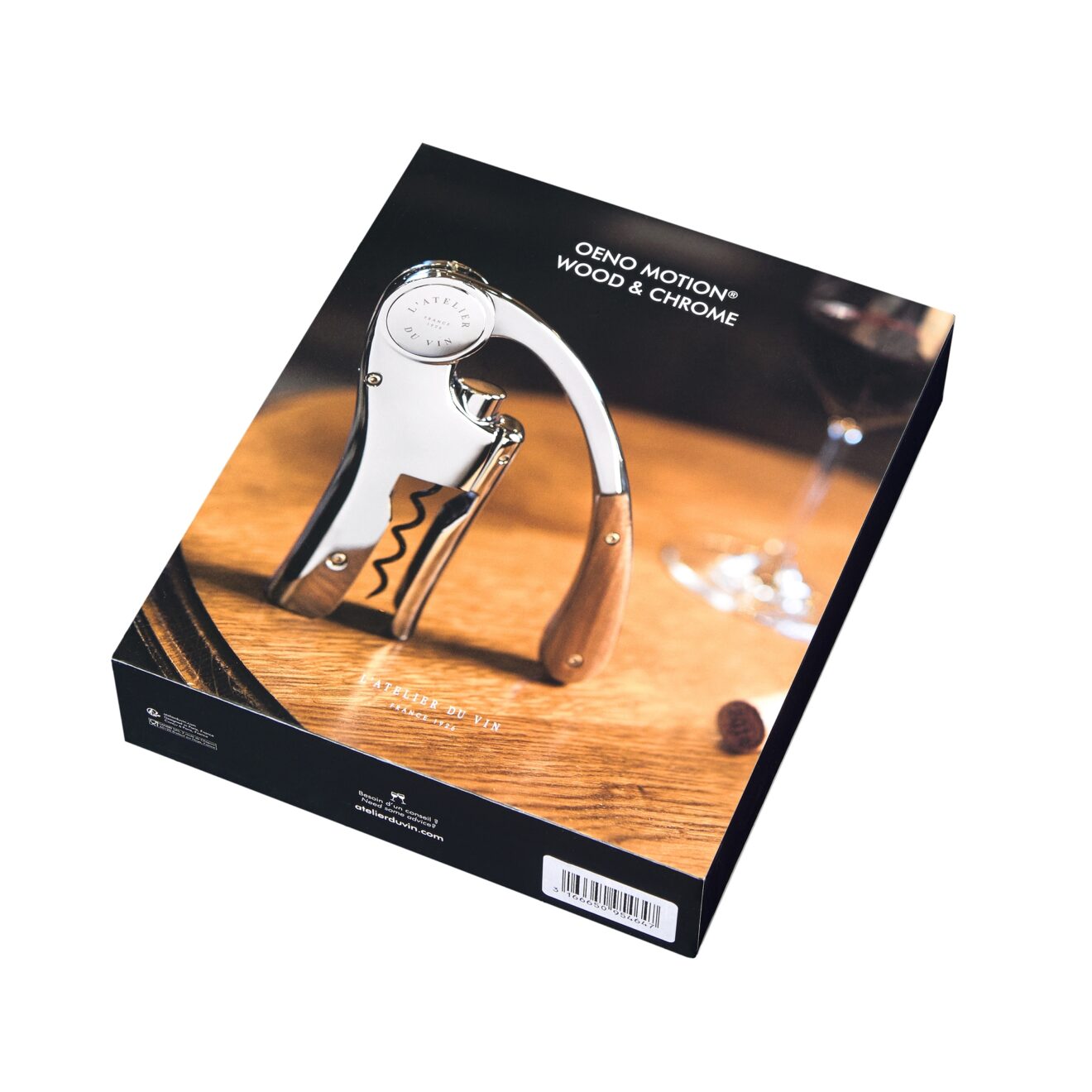 Oeno Motion Wood & Chrome Wine Opener