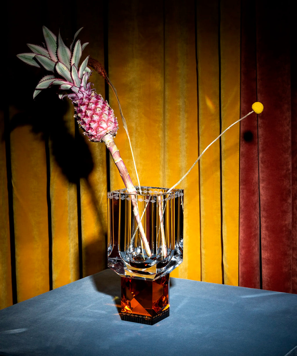 Handcut Crystal Ohio Vase