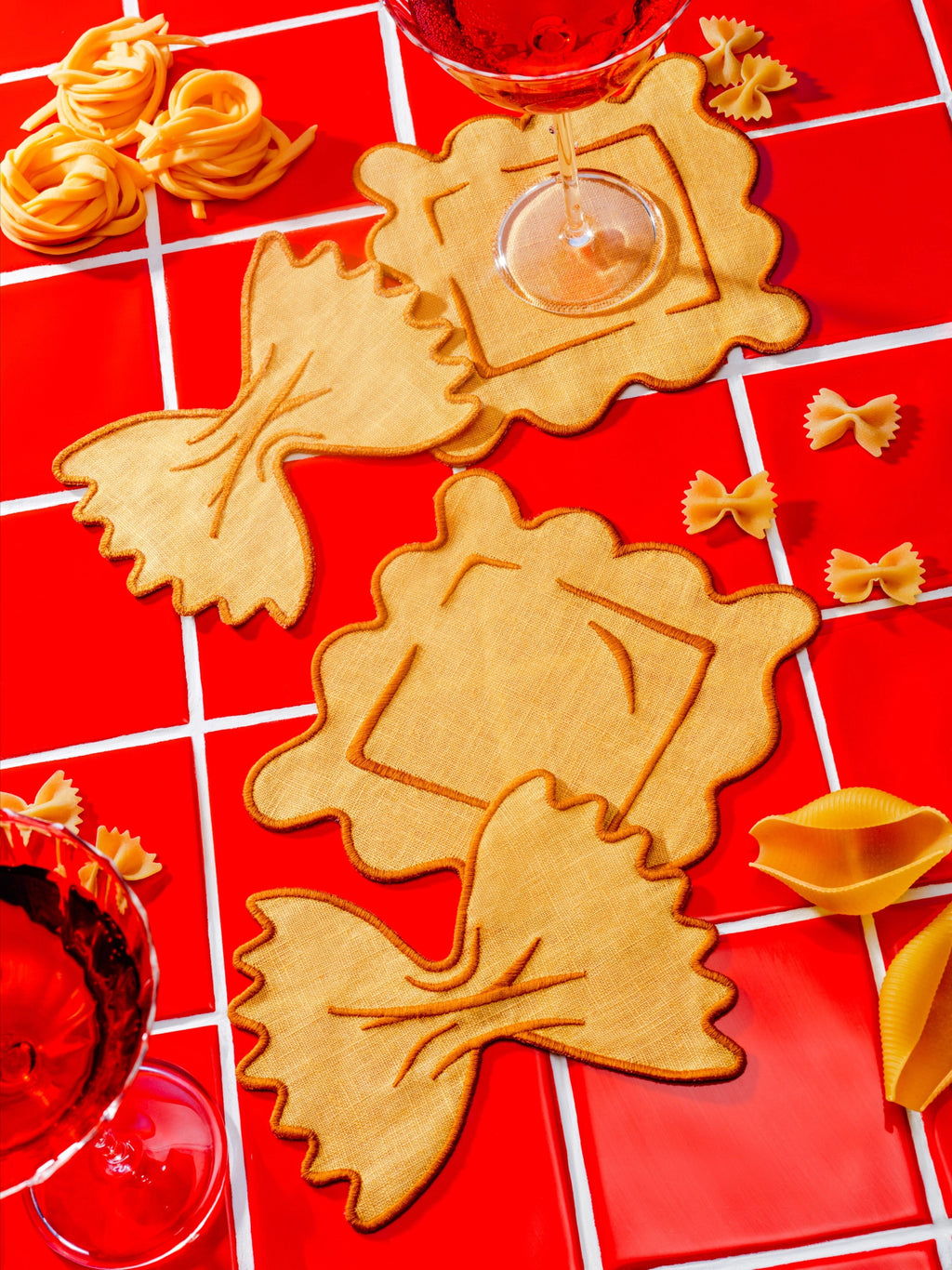 Pasta Cocktail Napkins - Set of 4
