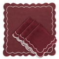 Linen Scalloped Edged Napkins