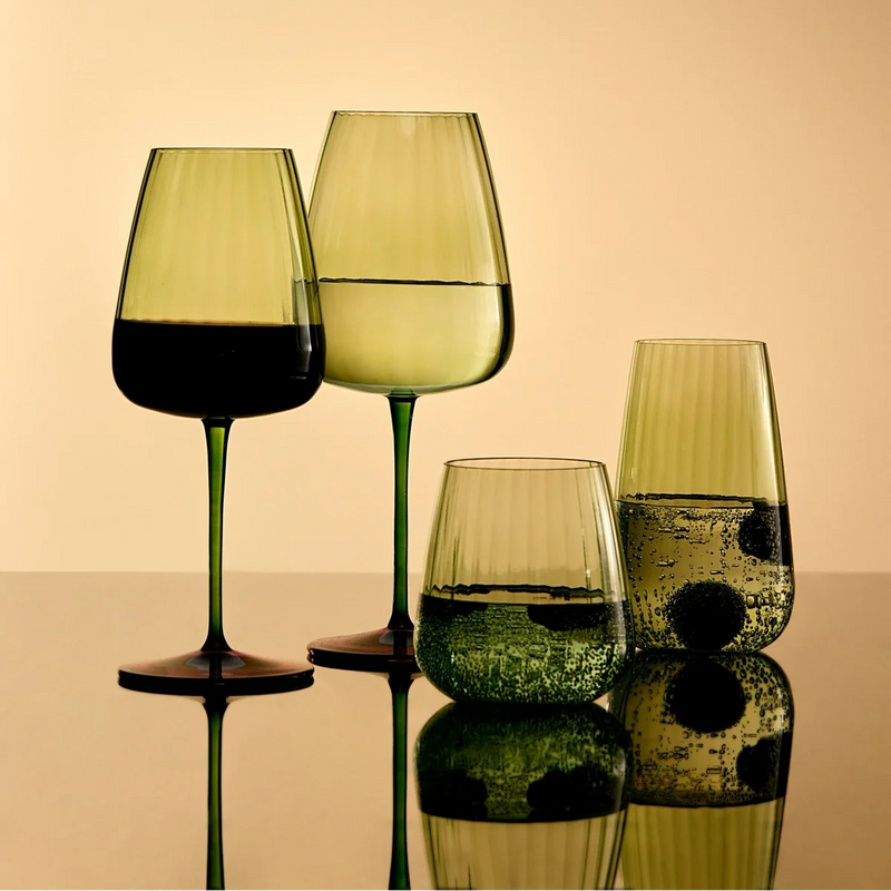 Wine Glass Positano Green