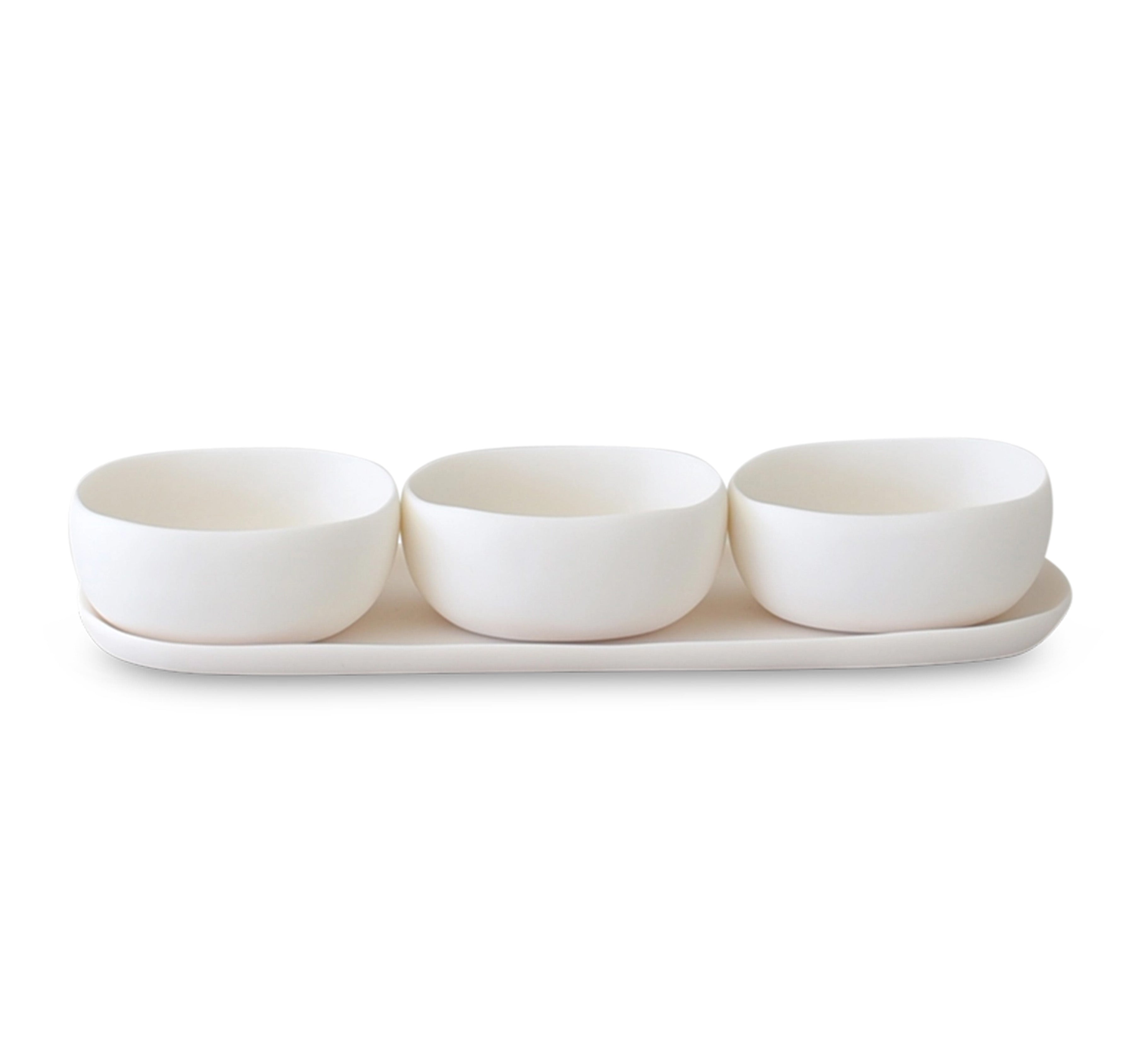 Handmade Cuadrado Serving Bowl Trio