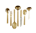 Serving Utensils Metropole Gold-Plated Stainless Steel (7)