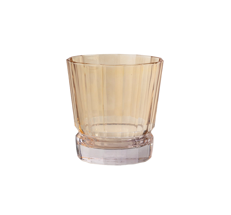Short Glass Verona Amber & Purpura