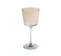 Stemmed Glass Verona Amber & Purpura