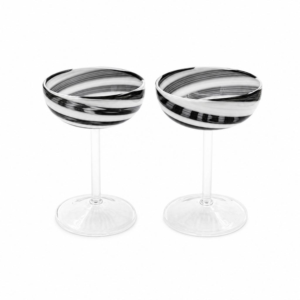 Swirl Coupe Glasses